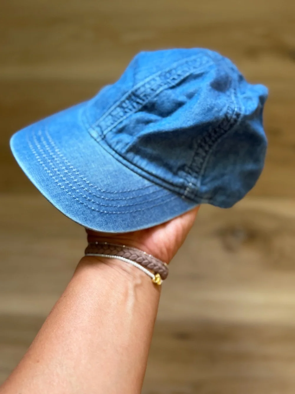 Kids Denim Cap